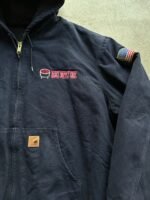 Vintage Navy Carhartt Work Jacket - XXL - Image 3