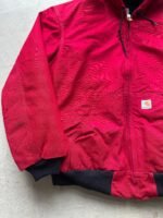 Vintage Carhartt Red Hooded Jacket 90's - XL - Image 2
