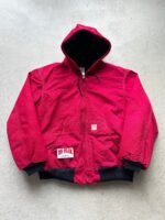 Vintage Carhartt Red Hooded Jacket 90's - XL