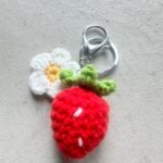 Knitted Strawberry Charm
