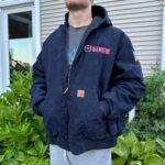 Vintage Navy Carhartt Work Jacket - XXL - Image 6