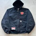 Vintage Carhartt Black Hooded Jacket - L