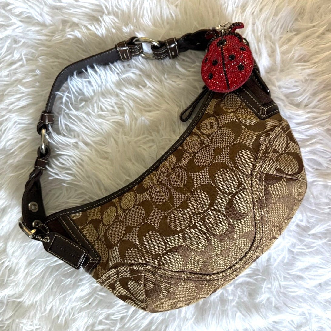 057a7a21-e662-45d2-b541-e8f1222a65fd y2k COACH 2006 Brown Signature Hobo Shoulder Bag - Image 1