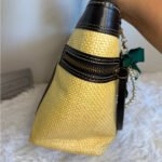 Vintage COACH y2k Black Natural Legacy Straw Tote Bag - Image 4