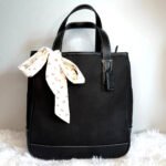 Vintage COACH y2k Black Hampton Canvas Tote