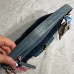 y2k COACH Vintage Kisslock Stripe Top Handle Mini Purse - Image 11