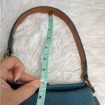 y2k COACH Vintage 9390 Suede Turnlock Mini Purse Shoulder Bag - Image 13