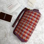 NWT COACH Hampton Houndstooth Kisslock Wristlet - Image 2