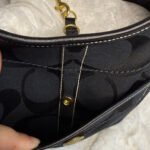 y2k COACH Black Signature 2007 Legacy Ergo Hobo Shoulder Bag - Image 7