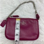 COACH Mini Purse Wristlet 15 in Leather F64791 - Image 12