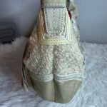 RARE! Coach Vintage Chelsea Tweed Hobo In Sequin Tea Rose Hobo Shoulder Bag - Image 5