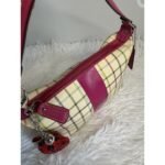 y2k COACH Heritage Plaid Mini Purse Shoulder Bag Wristlet - Image 7