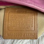 COACH Rugby Stripe Pink Leather Duffle Crossbody Shoulder Bag F13357 - Image 6