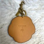 Coach X Koki Leather Hibiscus Flower Key Fob Chain Keychain Bag Charm - Image 6