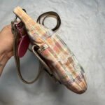 Coach M1169-19610 Poppy Madras Pastel Multi color Plaid Crossbody Bag - Image 5
