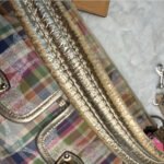 Coach M1169-19610 Poppy Madras Pastel Multi color Plaid Crossbody Bag - Image 8