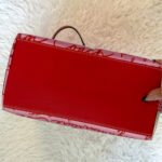 y2k Coach Vintage Red Patent Leather Perfume Print Tote - Image 3