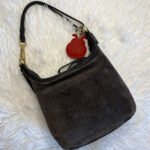 Vintage COACH 2001 Black Suede Shoulder Bag - Image 2