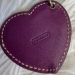 2" y2k COACH Purple Photo Frame Bag Charm Key Fob - Image 4