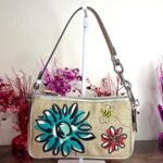 y2k COACH Vintage Bumble Bee Floral Mini Bag Demi