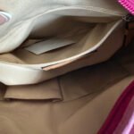 NWT COACH Rugby Stripe Pink Leather Duffle Crossbody Shoulder Bag F13357 - Image 9