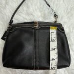y2k COACH Black Signature Canvas Mini Purse / Wristlet - Image 11