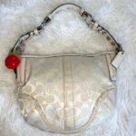 y2k Coach Vintage 2005 Signature 6267 Canvas Leather trim Hobo Bag Shoulder Bag