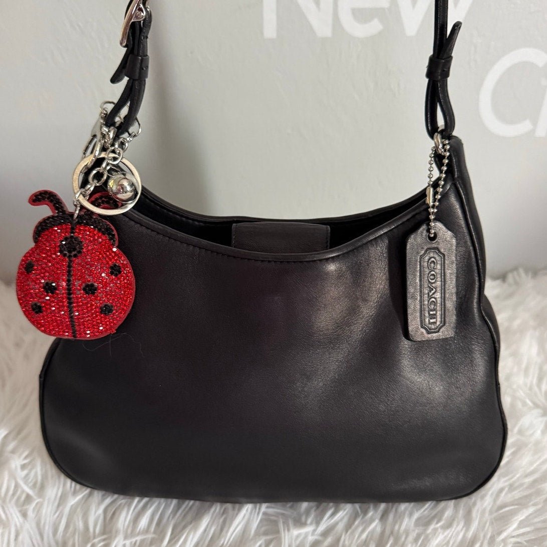4119e3e8-2cc9-4937-8a47-d34ca05961c5 y2k COACH Vintage 2002 Black Mini Legacy 8319 Shoulder Bag Hobo - Image 1