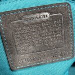 y2k COACH Vintage Buckle Black Sateen Nylon Shoulder Hand bag - Image 5