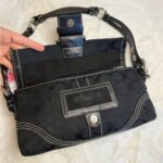 y2k COACH Vintage Black Soho Demi Flap 6280 Shoulder Bag - Image 6