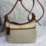 Vintage COACH y2k 2002 9123 Legacy Khaki Leather Canvas Crossbody Shoulder Bag - Image 4