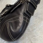 y2k COACH Vintage Black Soho Flap Shoulder Bag Purse - Image 6