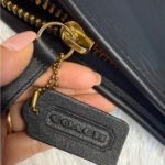 Vintage Coach 5225 Black Leather Document Laptop Portfolio Brief Case USA 1995 - Image 8