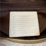 y2k COACH Brown Cream Signature Ergo Hobo Shoulder Bag - Image 7