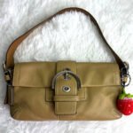 Vintage COACH Y2k Soho Saddle Tan Flap Shoulder Bag
