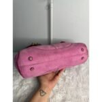 y2k COACH Vintage 2004 Pink Hampton Suede SOHO Flap Satchel - Image 5