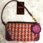 NWT COACH Hampton Houndstooth Wristlet - Image 3