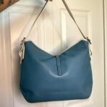 Vintage Y2k COACH Hampton Clip Blue Hobo Shoulder Bag - Image 2