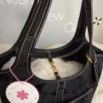 y2k COACH Black Signature 2007 Legacy Ergo Hobo Shoulder Bag - Image 6