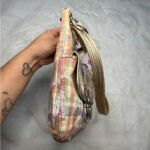 Coach M1169-19610 Poppy Madras Pastel Multi color Plaid Crossbody Bag - Image 4