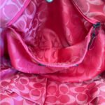 Vintage COACH y2k Red Natural Legacy Straw Tote Bag - Image 12