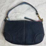 y2k COACH Vintage Kisslock Stripe Top Handle Mini Purse - Image 2