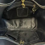 y2k COACH Black Signature 2007 Legacy Ergo Hobo Shoulder Bag - Image 9