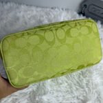 y2k Coach 2006 Vintage F06044 Lime Green Jacquard Shoulder Bag - Image 7