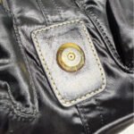 y2k COACH Vintage Buckle Black Sateen Nylon Shoulder Hand bag - Image 7