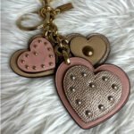 Coach Studded Heart Applique Bag Charm F40696 - Image 3