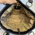 Vintage COACH y2k Black Natural Legacy Straw Tote Bag - Image 7