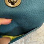 y2k COACH Vintage 9390 Suede Turnlock Mini Purse Shoulder Bag - Image 6