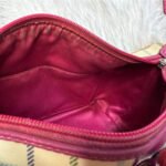 y2k COACH Heritage Plaid Mini Purse Shoulder Bag Wristlet - Image 9