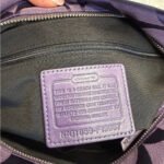 COACH 2010 Purple Signature Duffle Shoulder Bag - Image 9